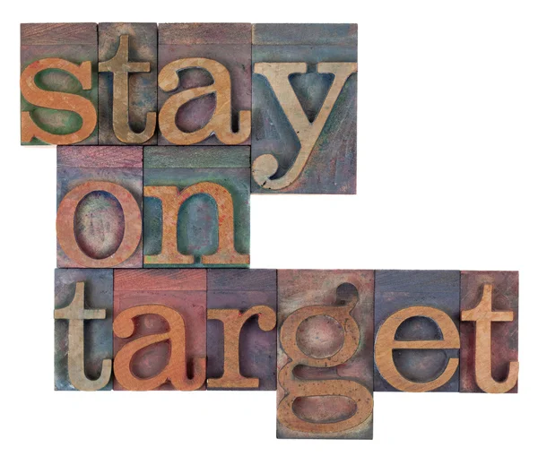 stock image Stay on target