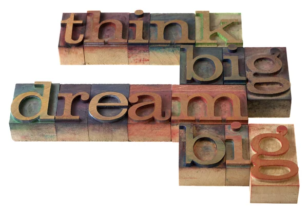 Think and dream big — Stock Photo, Image