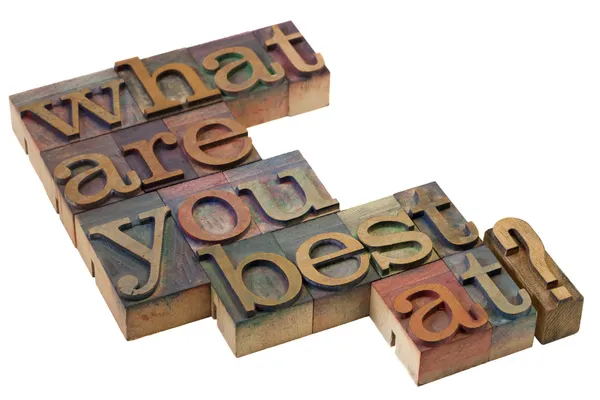 What are you best at? — Stock Photo, Image