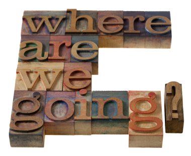 Where are we going? clipart