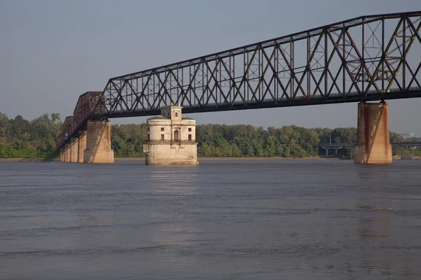 Mississippi River bridge — Stock Photo, Image
