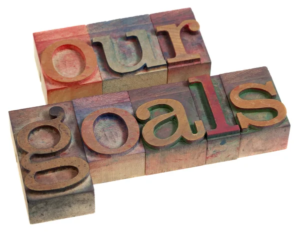 Our goals concept — Stock Photo, Image