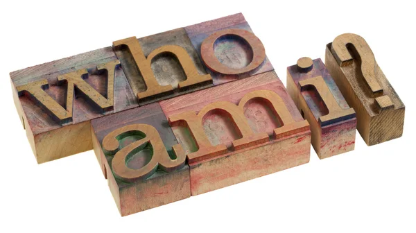 Who am I - question — Stock Photo, Image
