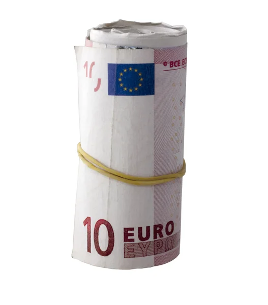 Rollo de euros — Foto de Stock