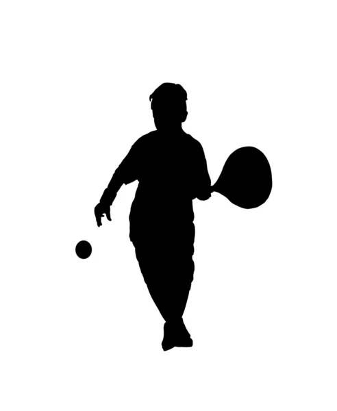 Παιδί πληρωμών τένις — Φωτογραφία Αρχείου