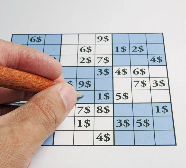 Sudoku Ordförande Stockfoto