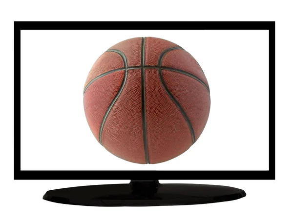 Televisão basquetebol — Fotografia de Stock