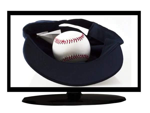 TV-baseball — Stockfoto