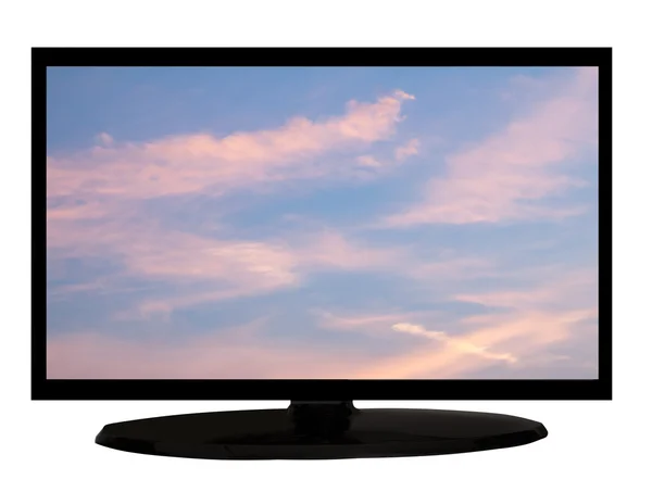Tv with sky — Stock Photo, Image