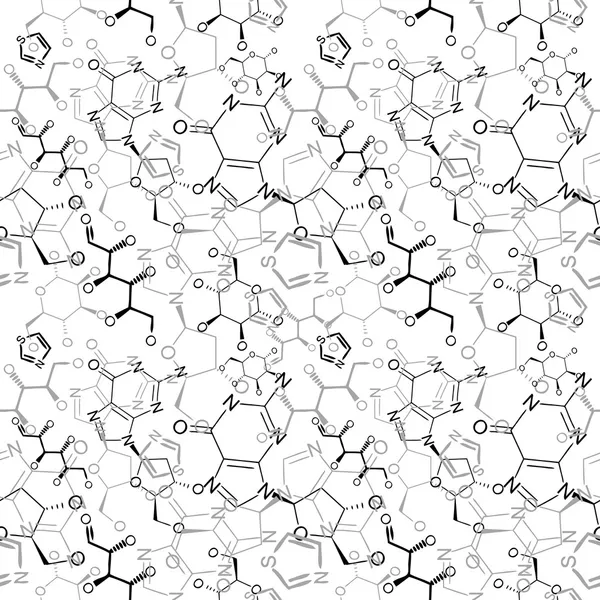 Seamless chemical pattern — Stock Vector