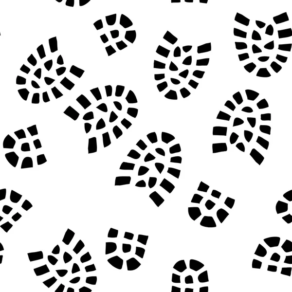 원활한 발자국 패턴 — 스톡 벡터