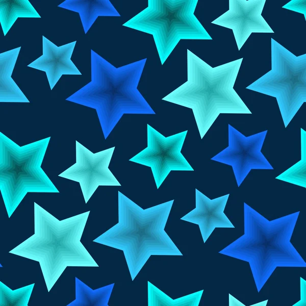 シームレスな星のパターン — ストックベクタ