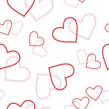 Seamless heart pattern clipart