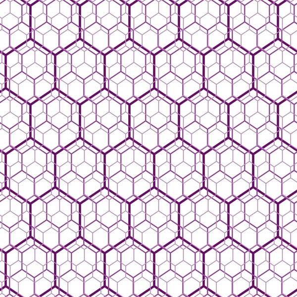 Sömlös hexagon web mönster — Stock vektor