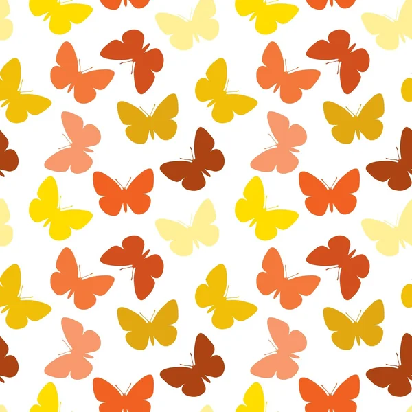 Naadloze vlinder patroon — Stockvector