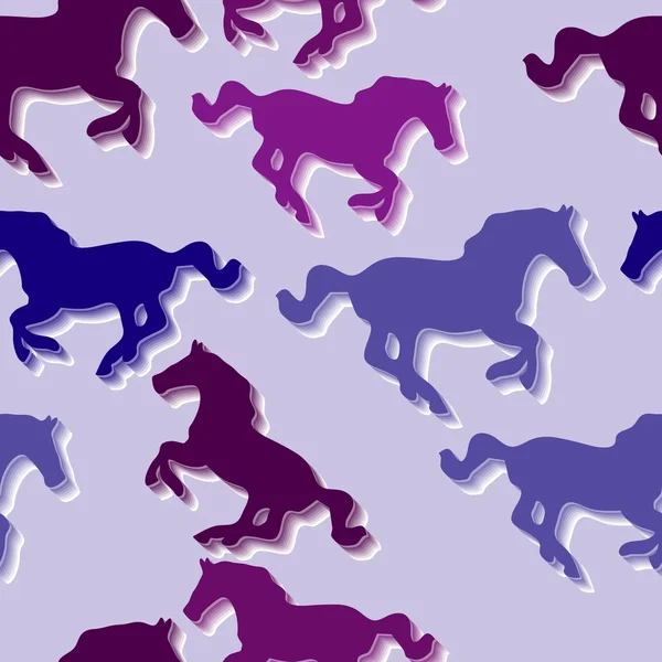 Patrón de caballo sin costura — Archivo Imágenes Vectoriales