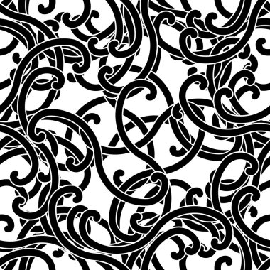 Seamless swirl pattern clipart