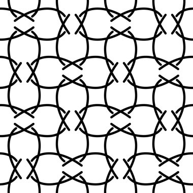 Seamless swirl line pattern clipart