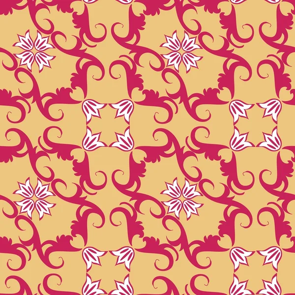 Ornement sans couture motif floral — Image vectorielle