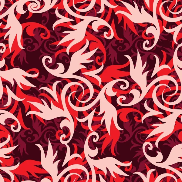 Naadloze floral ornament patroon — Stockvector