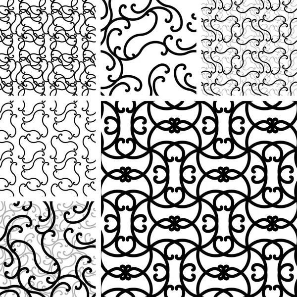 Seamless ornament patterns — Stock Vector
