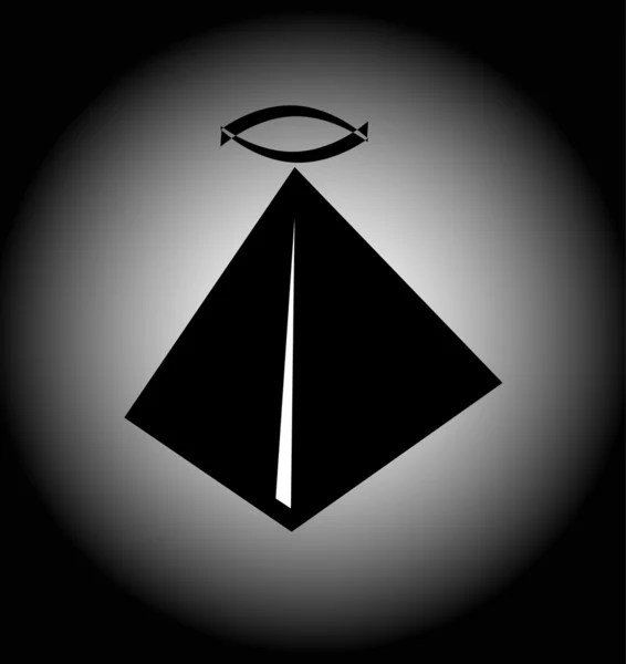 Піраміда символ — стоковий вектор