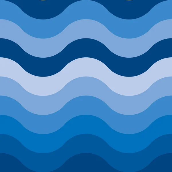 Modèle de vague d'eau sans couture — Image vectorielle
