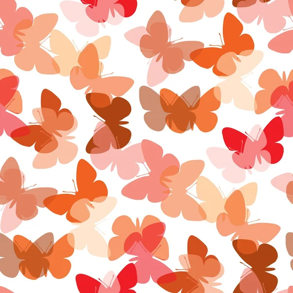 Modello di farfalla senza soluzione di continuità — Vettoriale Stock