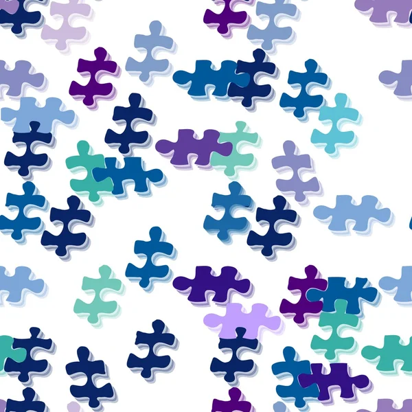 Modèle de puzzle sans couture — Image vectorielle