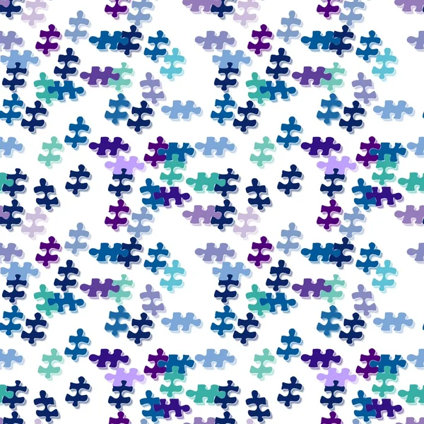 Seamless puzzle pattern — Stock Vector