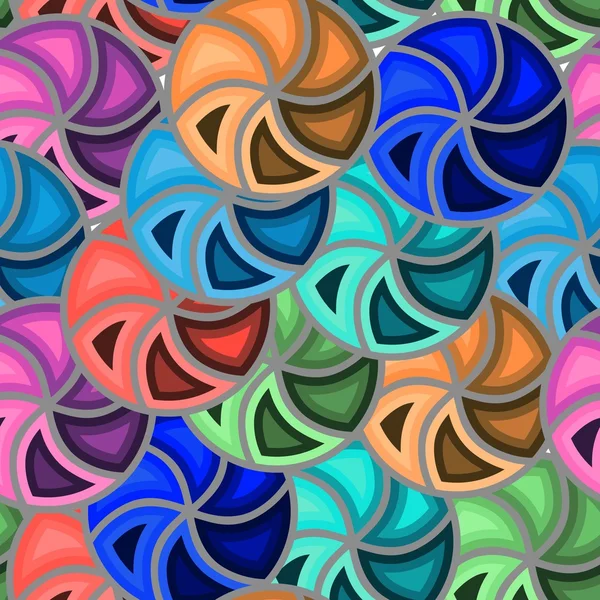 Modèle de tourbillon vif sans couture — Image vectorielle