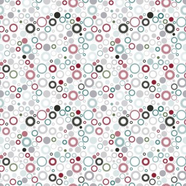 Seamless gear pattern clipart