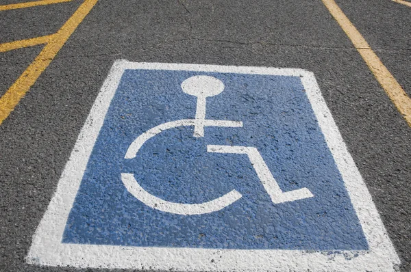 Disabled road sign