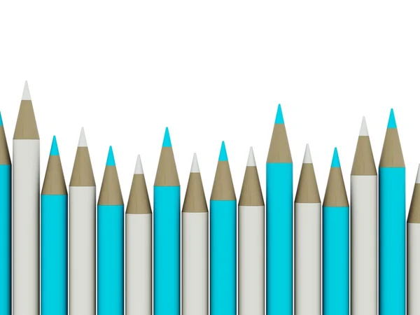 Pencils isolated on white — Stock Photo, Image