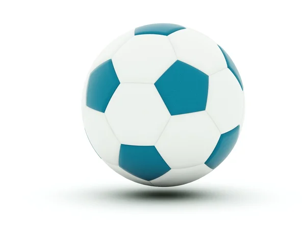 Piłka nożna odizolowana na biały — Zdjęcie stockowe