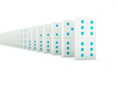 Bricks of domino clipart