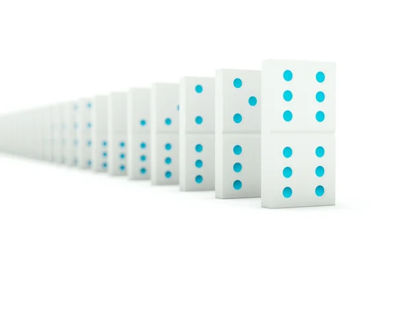 Tijolos de dominó — Fotografia de Stock