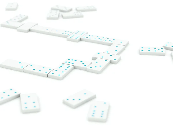 Bakstenen van domino — Stockfoto