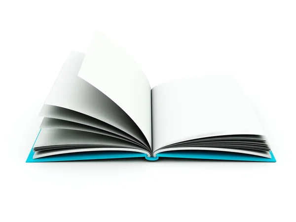 Kniha izolovaných na bílém — Stock fotografie