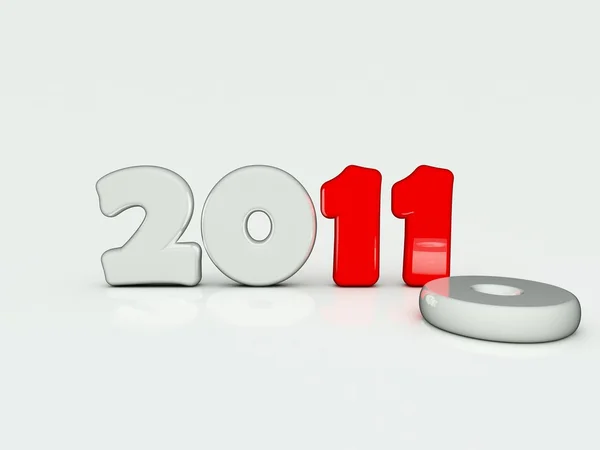 2011 Nieuwjaar symbool — Stockfoto