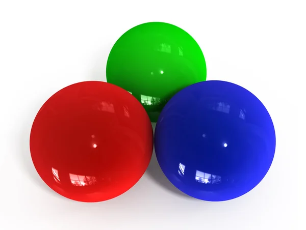 RGB gömb koncepció — Stock Fotó