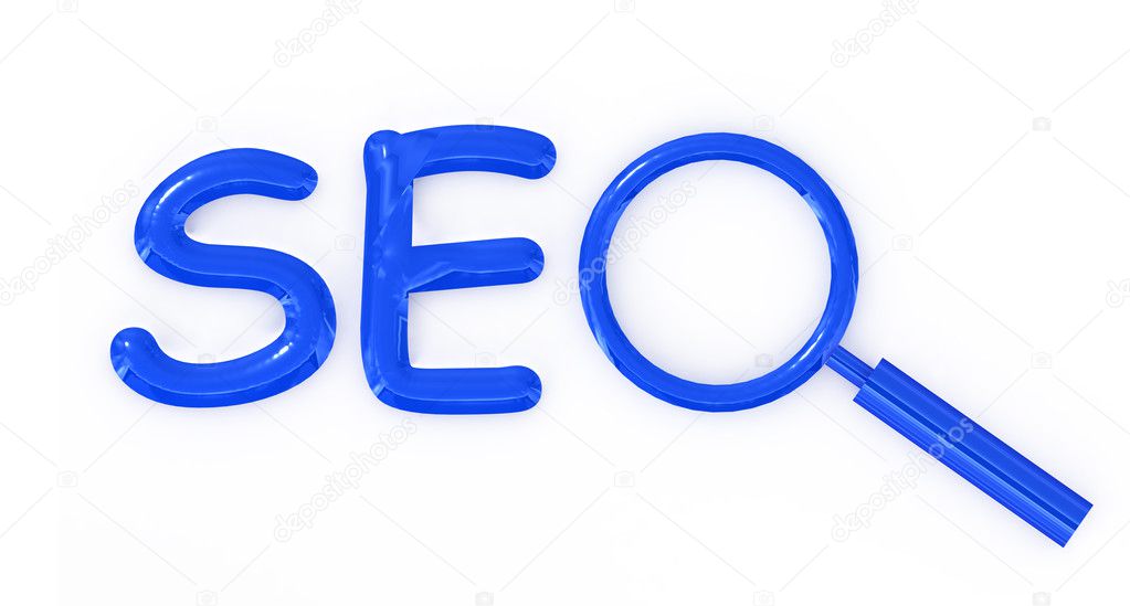 SEO letter sign with magnifier