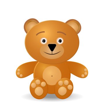 Teddy bear toy clipart