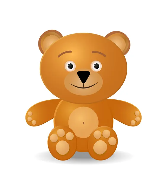 Teddybjörnleksak — Stock vektor