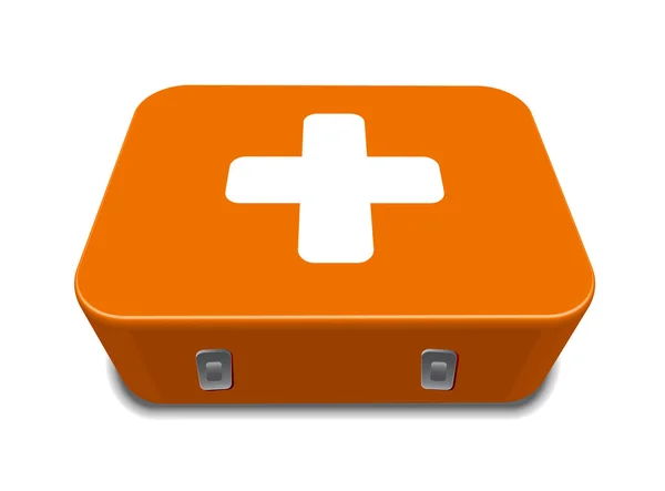 Sinal de kit caixa médica vermelha — Fotografia de Stock