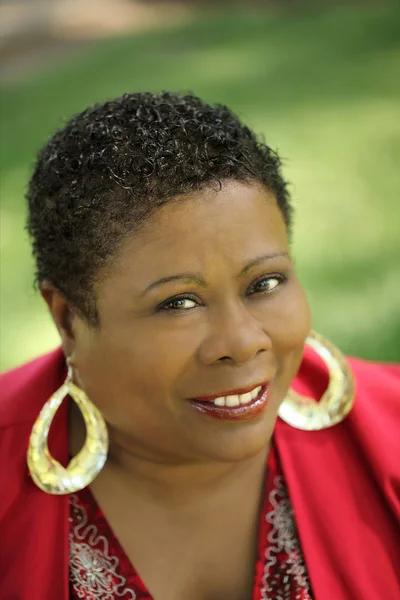 Middle Aged African American Woman — Stock Photo, Image