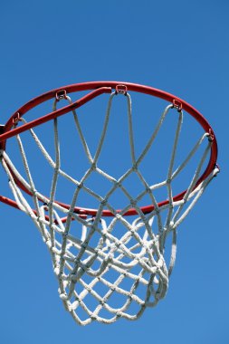 tatlı mavi gökyüzü açık basketbol Hoop