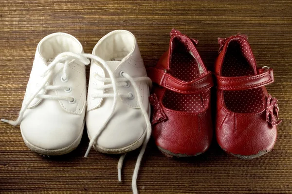 stock image Worn baby shoes