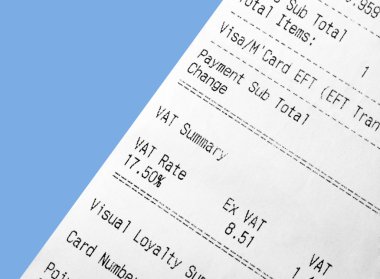 VAT receipt clipart