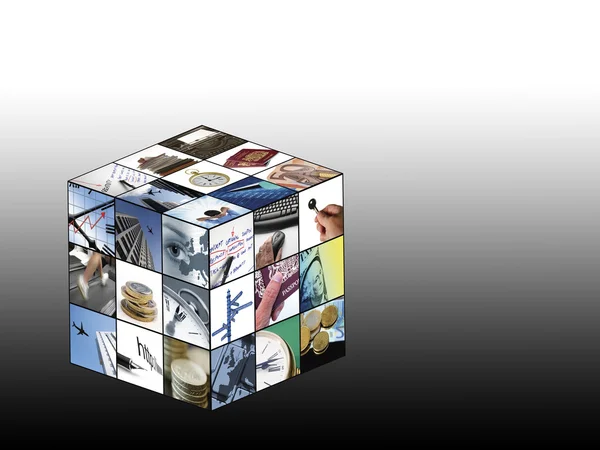 Бизнес-куб — стоковое фото